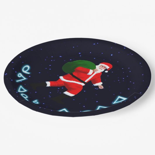 Kuvianak Innovia - Weihnachtsmann Pappteller (Schrägansicht)