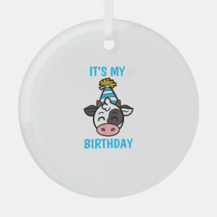 Kuw Birthday Party Hat Cattleman Bauer Bday Thema Ornament Aus Glas
