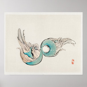 Kuwai Bulbs von Kōno Bairei (1844-1895) Poster