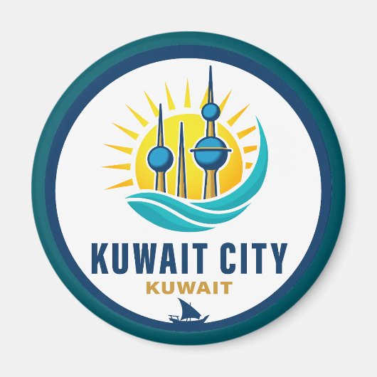 Kuwait City Kuwait Middle East Magnet (Vorne)