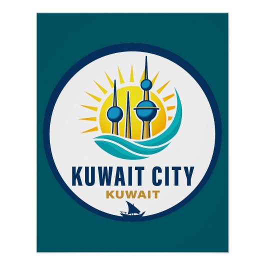 Kuwait City Kuwait Middle East Poster (Vorderseite)