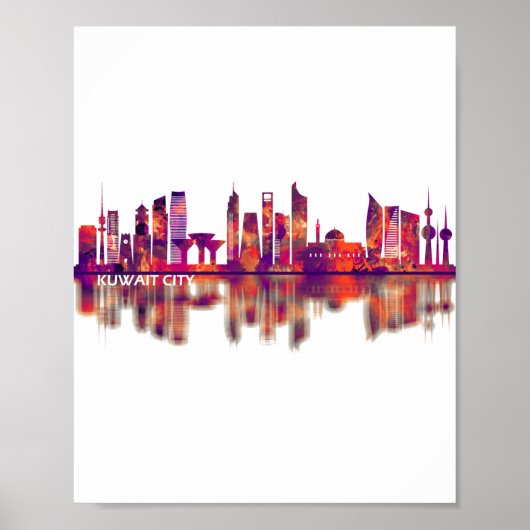 Kuwait City Kuwait Skyline Poster (Vorne)