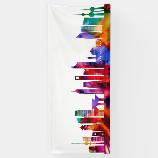 Kuwait City Skyline Banner (Vertikal)