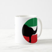 Kuwait Dromedary Kuwaiti Nationale Tierflagge Kaffeetasse (VorderseiteRechts)