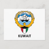 KUWAIT - Emblem/Flagge/Wappen/Symbol Postkarte (Vorderseite)