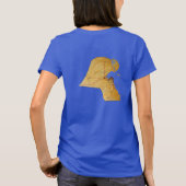 Kuwait Flag and Map dk T - Shirt (Rückseite)