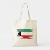 Kuwait Flag Brush Art Tragetasche (Rückseite)