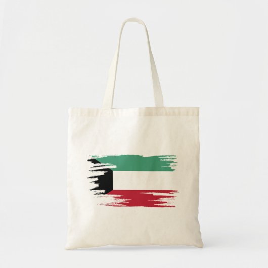 Kuwait Flag Brush Art Tragetasche (Vorne)