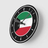Kuwait Flag Elegant Runde Wanduhr (Winkel)