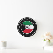 Kuwait Flag Elegant Runde Wanduhr (Zuhause)