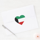Kuwait Flag Heftsticker Herz-Aufkleber (Umschlag)