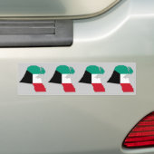 Kuwait-Flag-Karte Autoaufkleber (Auf Auto)