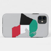 Kuwait-Flag-Karte Case-Mate iPhone Hülle (Rückseite (Horizontal))