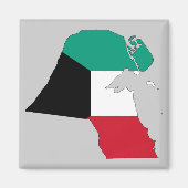 Kuwait-Flag-Karte Magnet (Vorne)
