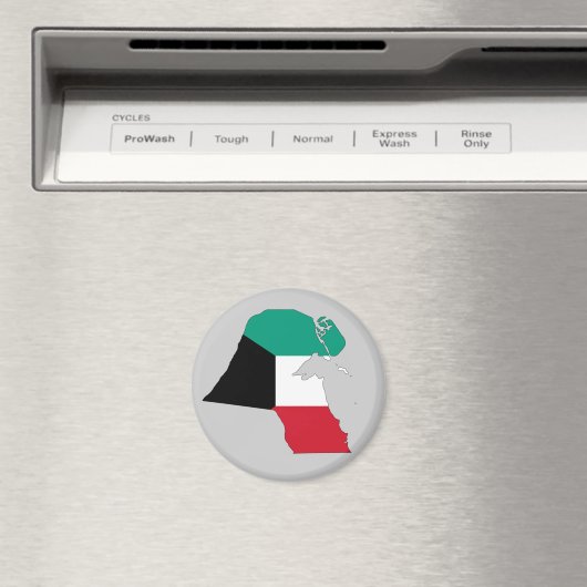 Kuwait-Flag-Karte Magnet (In Situ (Geschirrspüler))