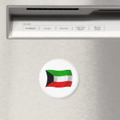 Kuwait Flag Magnet (In Situ (Geschirrspüler))