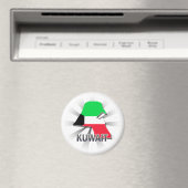 Kuwait Flag Map 2.0 Magnet (In Situ (Geschirrspüler))
