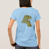 Kuwait Flag + Map T - Shirts (Rückseite)