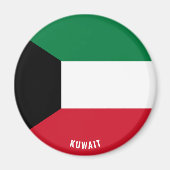 Kuwait Flag Patriotic Magnet (Vorne)