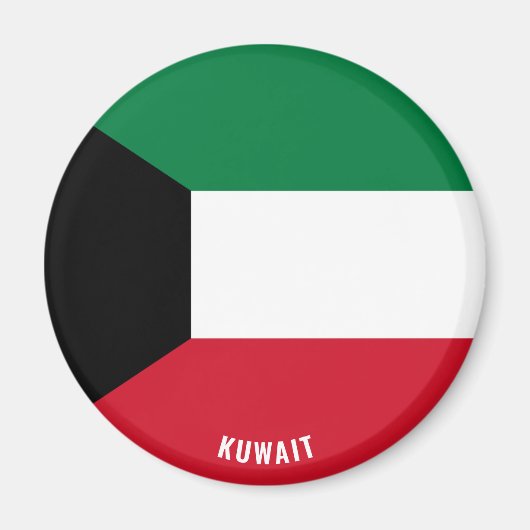 Kuwait Flag Patriotic Magnet (Vorne)