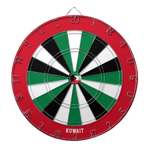 Kuwait Flag Patriot's Bullseye Dartscheibe (vorne)