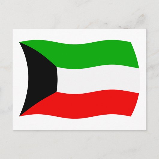 Kuwait Flag Postcard Postkarte (Vorderseite)
