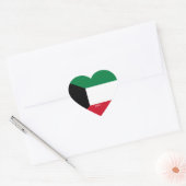 Kuwait Flag Splendid Patriotic Herz-Aufkleber (Umschlag)