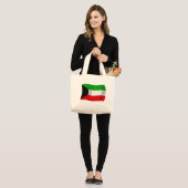 Kuwait Flag Tote Bag Jumbo Stoffbeutel (Vorderseite (Model))