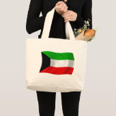 Kuwait Flag Tote Bag Jumbo Stoffbeutel (Vorderseite (Produkt))