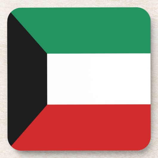 Kuwait Flag Untersetzer (Vorderseite)