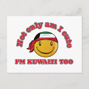 Kuwait-Flagentwürfe Postkarte