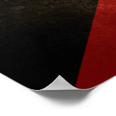 Kuwait-Flagge: ا ل ك و ي ت Poster (Ecke)