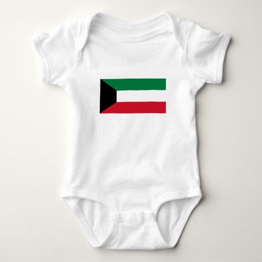Kuwait-Flagge Baby Strampler (Vorderseite)