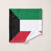 Kuwait-Flagge Badhandtuch Set (Waschlappen)