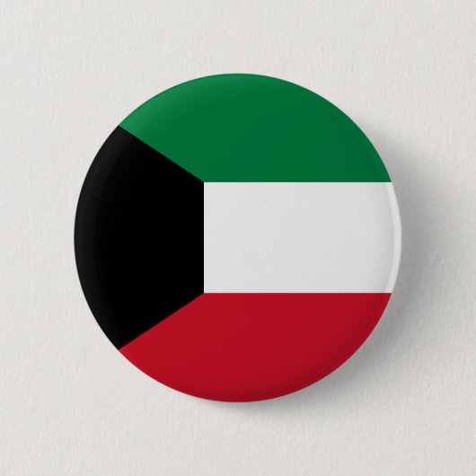 Kuwait-Flagge Button (Vorderseite)