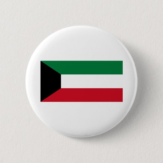 Kuwait-Flagge Button (Vorderseite)