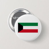 Kuwait-Flagge Button (Vorne & Hinten)