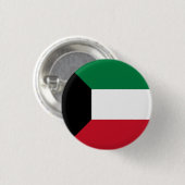 Kuwait-Flagge Button (Vorne & Hinten)