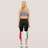 Kuwait-Flagge Capri Leggings (Vorderseite)