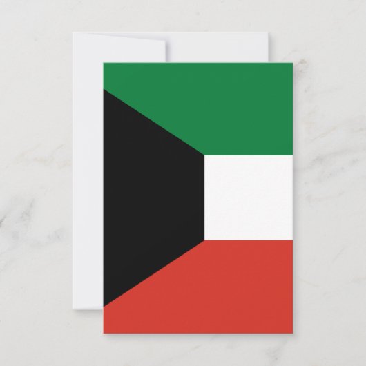 Kuwait-Flagge Dankeskarte (Vorderseite)