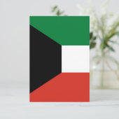 Kuwait-Flagge Dankeskarte (Stehend Vorderseite)