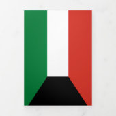Kuwait-Flagge Dreifach Gefaltete Karte (Cover)