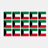 Kuwait-Flagge Etiketten (Blatt)