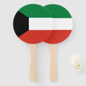 Kuwait-Flagge Fächer (Vorne und Hinten)