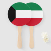 Kuwait-Flagge Fächer (Vorne und Hinten)