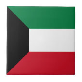 Kuwait-Flagge Fliese (Vorderseite)