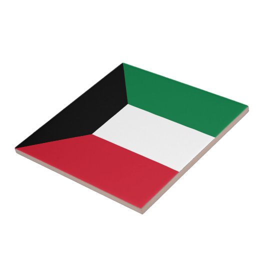 Kuwait-Flagge Fliese (Seite)