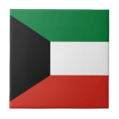 Kuwait-Flagge Fliese (Vorderseite)