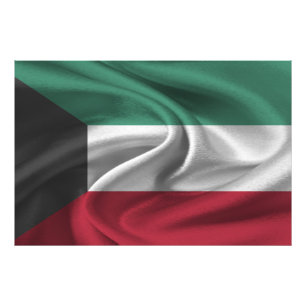 Kuwait-Flagge Fotodruck