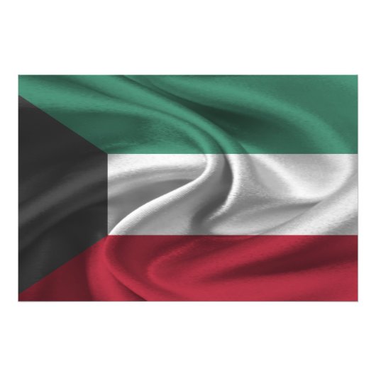 Kuwait-Flagge Fotodruck (Vorne)